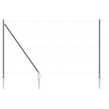 Ground Spike Fence Post 52 pcs Grey Powder-Coated Steel 3350198