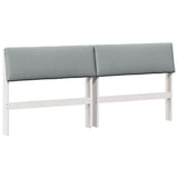 Upholstered Headboard Light Grey 180 cm Solid Pine Wood 879108
