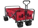 Folding Wagon Red 89 x 63 x 96 cm Steel and Polyester Oxford 42020659