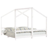 Kids Bed Frame White 2x cm Solid Wood Pine 3200599