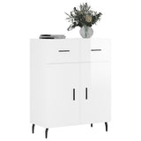 Sideboard High Gloss White 69.5x34x90 cm Engineered Wood 827998