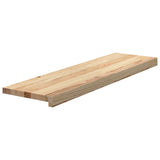 Stair Treads 12 pcs Untreated 90x25x2 cm Solid Wood Oak 3282919