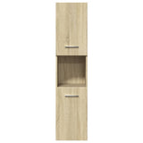 5 Piece Bathroom Furniture Set Sonoma Oak Engineered Wood 3325010