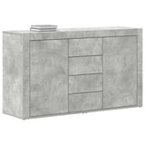 Sideboard Concrete Grey 120 x 36 x 69 cm Engineered Wood 3333859
