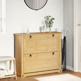 Shoe Cabinet Corona 99x32x85 cm Solid Wood Pine 4002785