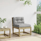 Garden Sofa with Cushions Impregnated Wood Pine 844693