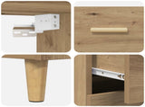 Highboard Artisan Oak 69.5 x 32.5 x 180 cm Engineered Wood 3415935
