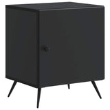 Bedside Cabinet Black 43 x 34.5 x 50 cm Engineered Wood 895487