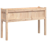 Garden Planters 2 pcs with Legs Solid Wood Pine 837565