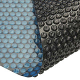 Floating PE Solar Pool Film 455 cm Black and Blue 92977