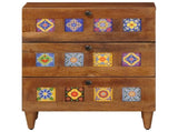 Bedside Cabinet Brown 50 x 33 x 62 cm Solid Mango Wood 4018233