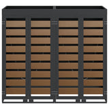 Wheelie Bin Storage for 2 Bins Anthracite 136 x 77.5 x 121.5 cm 3394773