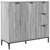 Sideboard Grey Sonoma 89.5 x 33 x 82 cm Engineered Wood 883460