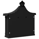 Wall Mounted Mailbox Black 40.5 x 16 x 45 cm Cast Aluminum 42023501