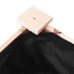 Wheeled Planter with Liner 71x37x80 cm Solid Wood Fir 3157823