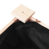 Wheeled Planter with Liner 71x37x80 cm Solid Wood Fir 3157823