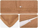 Cushion Cover 6 pcs HOUTEN Beige 55 x 55 cm Boucl 920450