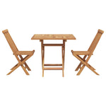 Garden Dining Set 3 pcs Brown Solid teak wood 3385963