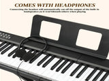 GPP-101 88 Key Full Size Semi-Weighted Standard Keyboards Digital Piano with MIDI Bluetooth, 24176485