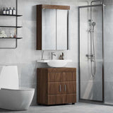 Bathroom Furniture Set TULUM 2 pcs Brown Oak 60 x 34 x 63 cm 3398021