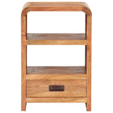 Bedside Table 40x30x60 cm Solid Acacia Wood Honey Finish 289633