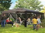 3 x 6m Pop Up Gazebo, Outdoor Canopy Shelter, Marquee Party Wedding Tent with 6 Mesh Walls and Carry T3398P327984