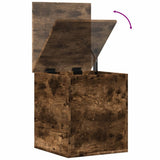 Storage Box Smoked Oak 40x42x46 cm Engineered Wood 840650