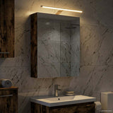 Bathroom Mirror Cabinet Smoked Oak 50 x 14.5 x 70 cm 889051