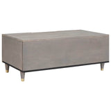 Coffee Table Grey 100 x 54 x 40 cm Solid Mango Wood 4018784