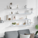 Wall Shelves 4 pcs White 100x9x3 cm 326663