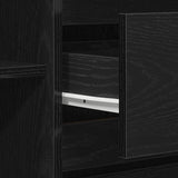 Sideboard Black Oak 120 x 41 x 75 cm Engineered Wood 3333915