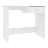 800549 Desk White 100x50x76 cm Engineered Wood