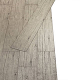 ZNTS Self-adhesive PVC Flooring Planks 2.51 m² 2 mm Oak Washed 342873