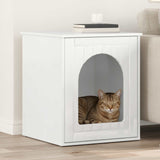 Cat House Gloss White 53 x 52 x 62 cm Engineered Wood 8000711