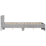 Bed Frame Grey Sonoma Engineered wood and plywood Double 3207509