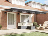 Retractable Awning Anthracite 350 x 200 cm Fabric 3329652