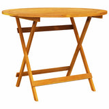 Garden Dining Set Folding 5 pcs Brown Solid Acacia Wood 3375700