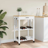 Kitchen Trolley MONZA 60x40x88.5 cm Solid Wood Pine 376093