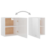 Hanging Cabinet Lyon High Gloss White 50x31x60 cm Engineered Wood 801265