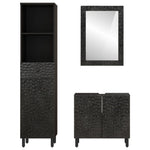 ZNTS 3 Piece Bathroom Cabinet Set Solid Wood Mango 3206294