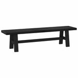 Dining Bench NOAIN 180 x 41 x 45 cm Solid Pine Wood Black 42020916