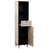 Bathroom Cabinet White 38 x 33 x 160 cm Engineered Wood 4018138