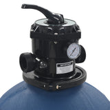 Pool Sand Filter with 6 Position Valve Blue 560 mm 91727