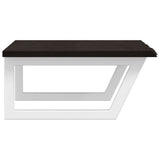 Basin Shelf Wall Mounted Steel and Solid Wood Oak 3302622