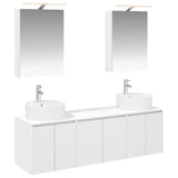 Bathroom Cabinet Set 5 pcs White Engineered Wood 3406431