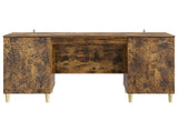 Desk Smoked Oak Engineered Wood 142.5 x 50 x 75 cm 3414617
