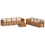 Sofa Sets 9 pcs Natural Solid Acacia Wood 3374574