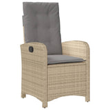 9 Piece Garden Dining Set with Cushions Grey Poly Rattan 3212288