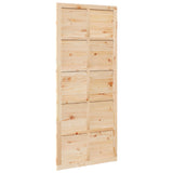 Barn Door Natural 80 x 2.5 x 208 cm Solid Pine Wood 42047149