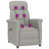 Massage Chair Light grey 70.5 x 96.5 x 95 cm Polyester 348408